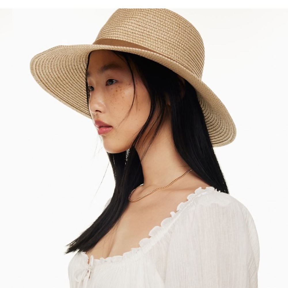 Sunday Best Black Eau Claire Woven Summer Hat Bohemian Resortwear Vacation S/M - Picture 14 of 14